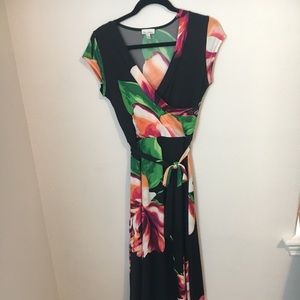 Floral Wrap Maxi Dress